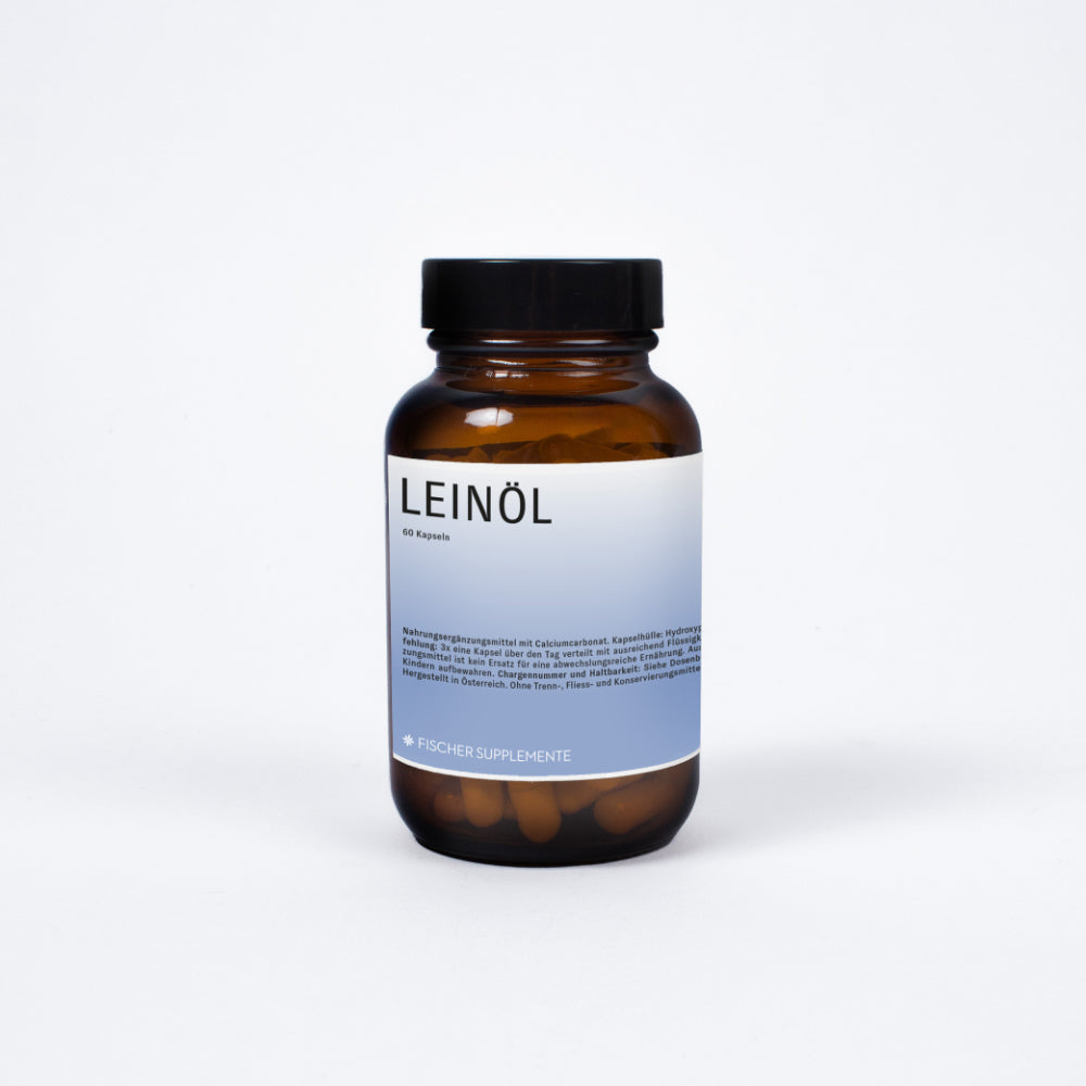 Leinöl Kapseln | Reich an Omega-3-Fettsäuren